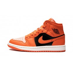 Nike Air Jordan 1 SE Mid Womens Orange Black DM3381-600 Shoes