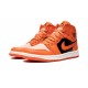 Nike Air Jordan 1 SE Mid Womens Orange Black DM3381-600 Shoes