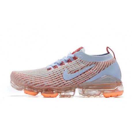 Nike Air VaporMax Flyknit 3 White Orange Sneaker AJ6910 400