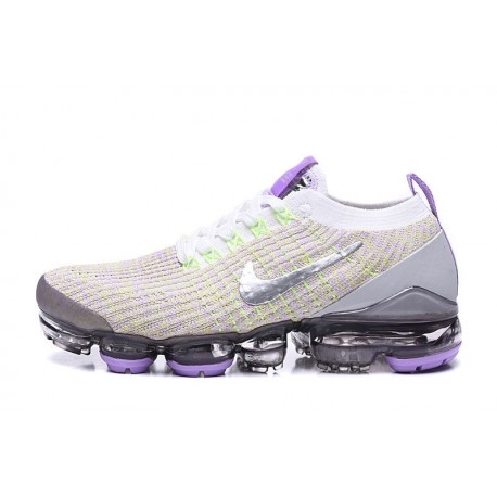 Nike Air VaporMax Flyknit 3 White Purple Sneaker AJ6900 102